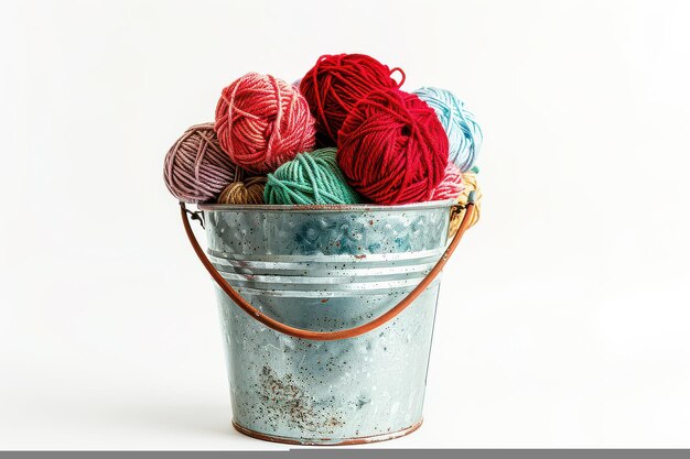 Kolorowe nici w koszyku